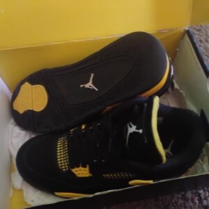 Jordan 4 Retro Black and Yellow